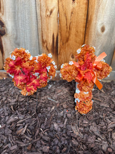 Small Artificial Cross/Heart (Fall)