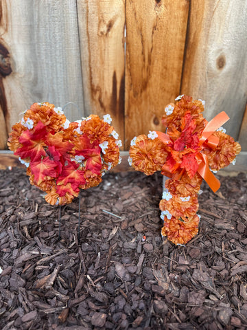 Small Artificial Cross/Heart (Fall)
