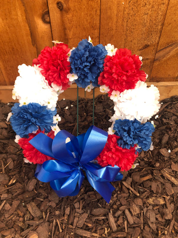 Artificial Patriotic Wreath