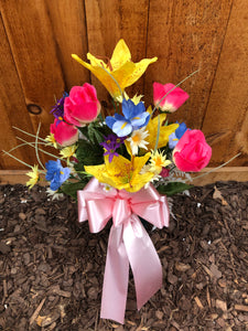 Deluxe Artificial Lily Bouquet