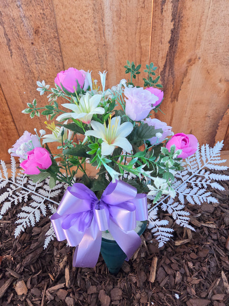 Artificial Peony/Rose Bouquet
