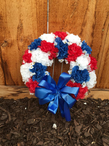 Artificial Patriotic Wreath