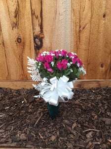 Silk Rose Bouquet (Purple)